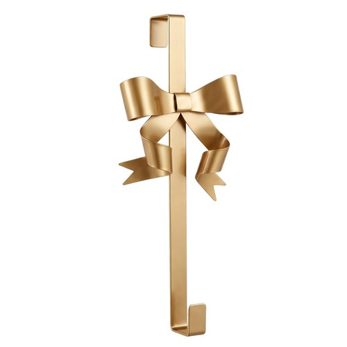 Gold bow wreath - gold, over