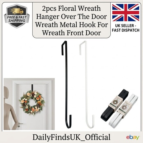 2pcs floral wreath - hanger, over