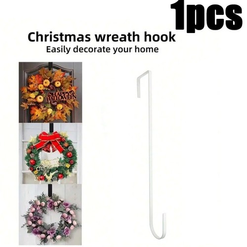 1pc white christmas floral - white,
