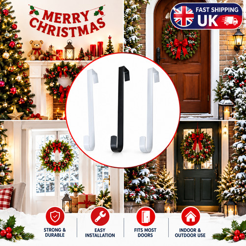 Christmas wreath hanger over - christmas,