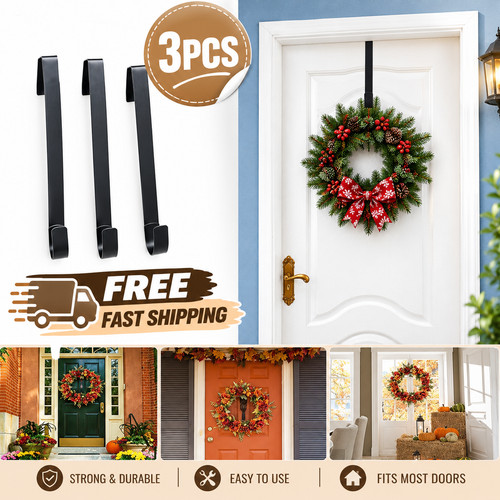 3pcs 28cm door wreath hanger - 3pcs,