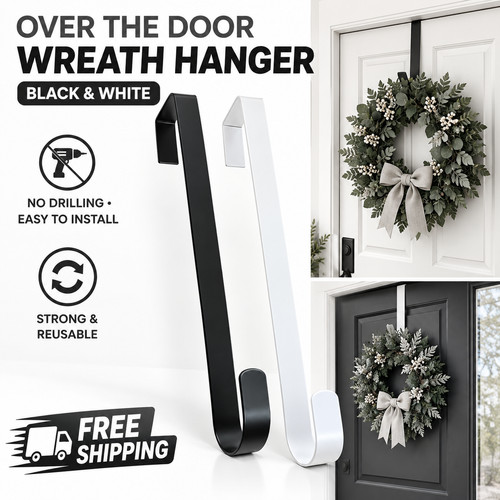 2pcs floral wreath hanger - floral, over