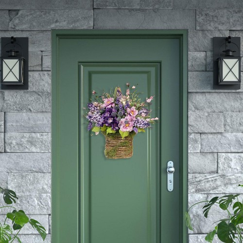 Door hanger basket wreath - hanger,