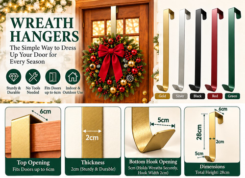 Over door hanger - hanger, wreath