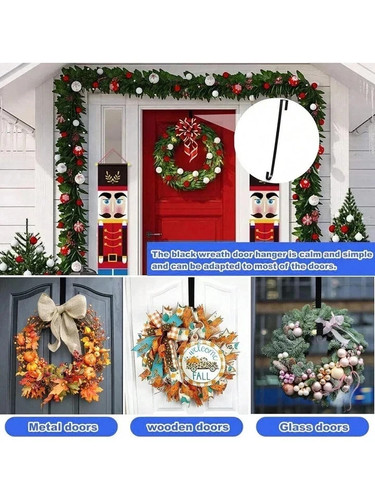 Door wreath hanger - hanger, christmas